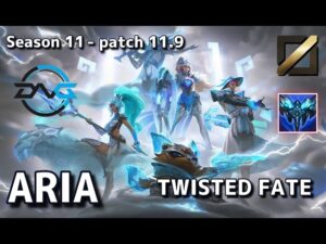 【EUWサーバー/M1/Evi,Hanabi】DFM Aria ツイステッドフェイト(Fate) VS タロン(Talon) MID – Patch11.9 EUW Ranked【LoL/MSI】