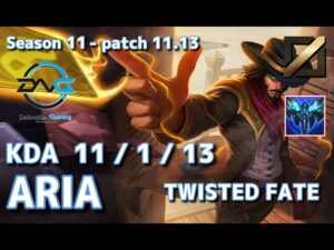 【韓国サーバー/GM】DFM Aria ツイステッドフェイト(Twisted Fate) VS アカリ(Akali) MID – Patch11.13 KR Ranked【LoL】