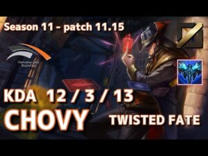 【韓国サーバー/GM】HLE Chovy ツイステッドフェイト(Twisted Fate) VS サイラス(Sylas) MID – Patch11.15 KR Ranked【LoL】