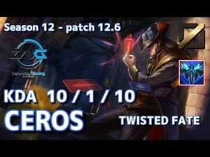 【JPサーバー/M1】DFM Ceros ツイステッドフェイト(Twisted Fate) VS トリンダメア(Tryndamere) MID – Patch12.6 JP Ranked【LoL】