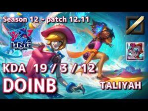【KRサーバー/M1】LNG Doinb タリヤ(Taliyah) VS ツイステッドフェイト(Twisted Fate) MID – Patch12.11 KR Ranked【LoL】