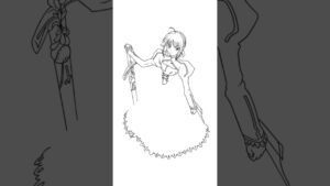Drawing Saber (Fate) / Рисование Сэйбер (Судьба: Ночь схватки) #shorts