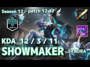 【KRサーバー/C1】DK Showmaker シンドラ(Syndra) VS ツイステッドフェイト(Twisted Fate) MID – Patch12.17 KR Ranked【LoL】