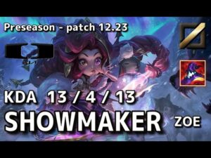 【KRサーバー/M1】DK Showmaker ゾーイ(Zoe) VS ツイステッドフェイト(Twisted Fate) MID – Patch12.23 KR Ranked【LoL】